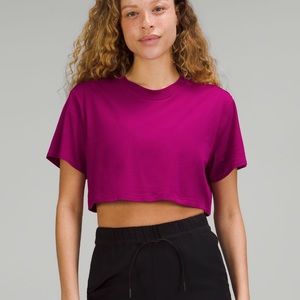 Lululemon all yours crop tee size 6